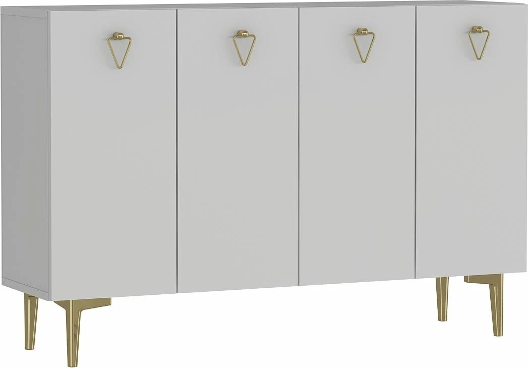 Konsolë Skye Decor, Leyla, e bardhë dhe e artë