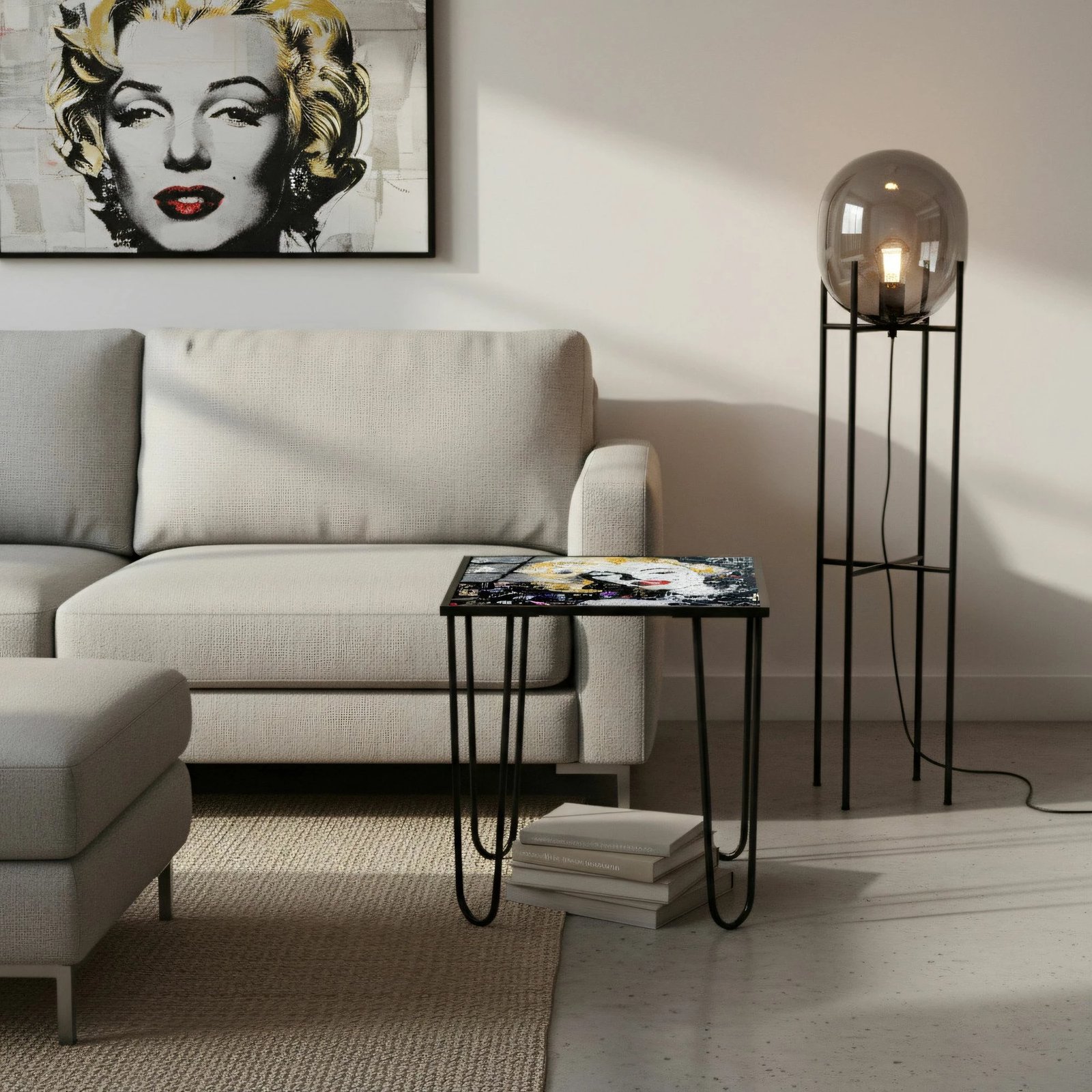 Tavolinë kafeje Skye Decor, shumëngjyrëshe, Shb-032-E