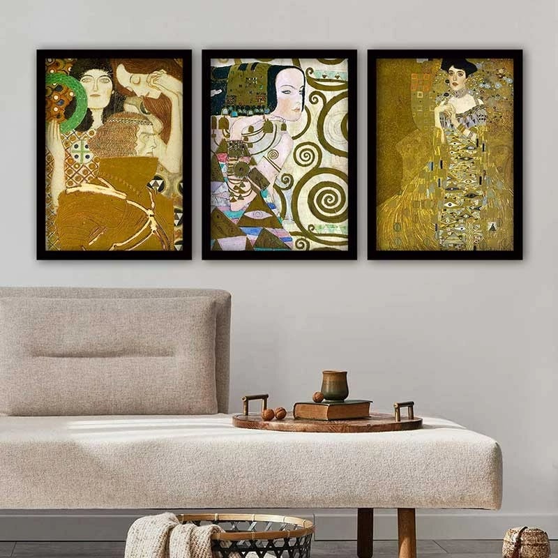 Pikturë dekorative me kornizë (3 copë), Wallity, 3SC_UN6645856_3545