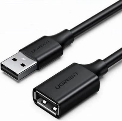 Kabllo USB zgjatuese UGREEN 10316, 2m, USB 2.0, e zezë