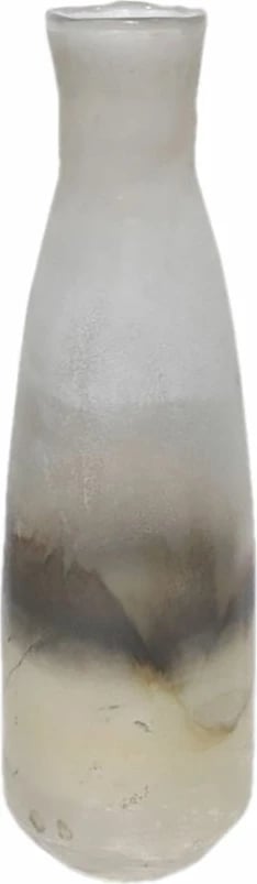 Vazo xhami Jeg, gradient ari-bronz-argjend, 18x18x56cm