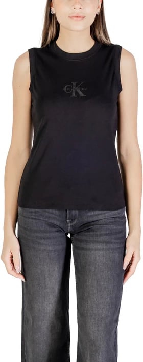 Maicë pa mëngë Calvin Klein Jeans femra, e zezë