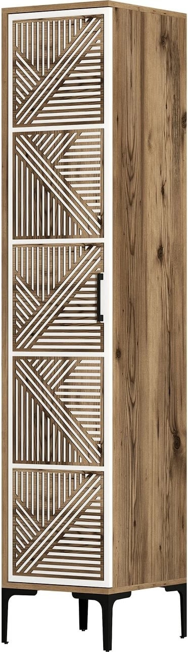 Dollap Hanah Home, Kumsal P, ngjyrë arre dhe e bardhë