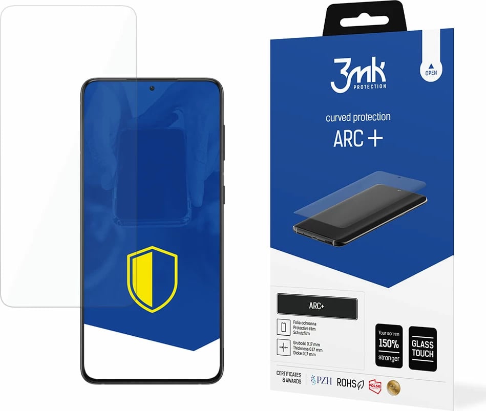 Folje mbrojtëse për ekran, 3mk Protection ARC+, për Samsung Galaxy S21 5G, Transparent