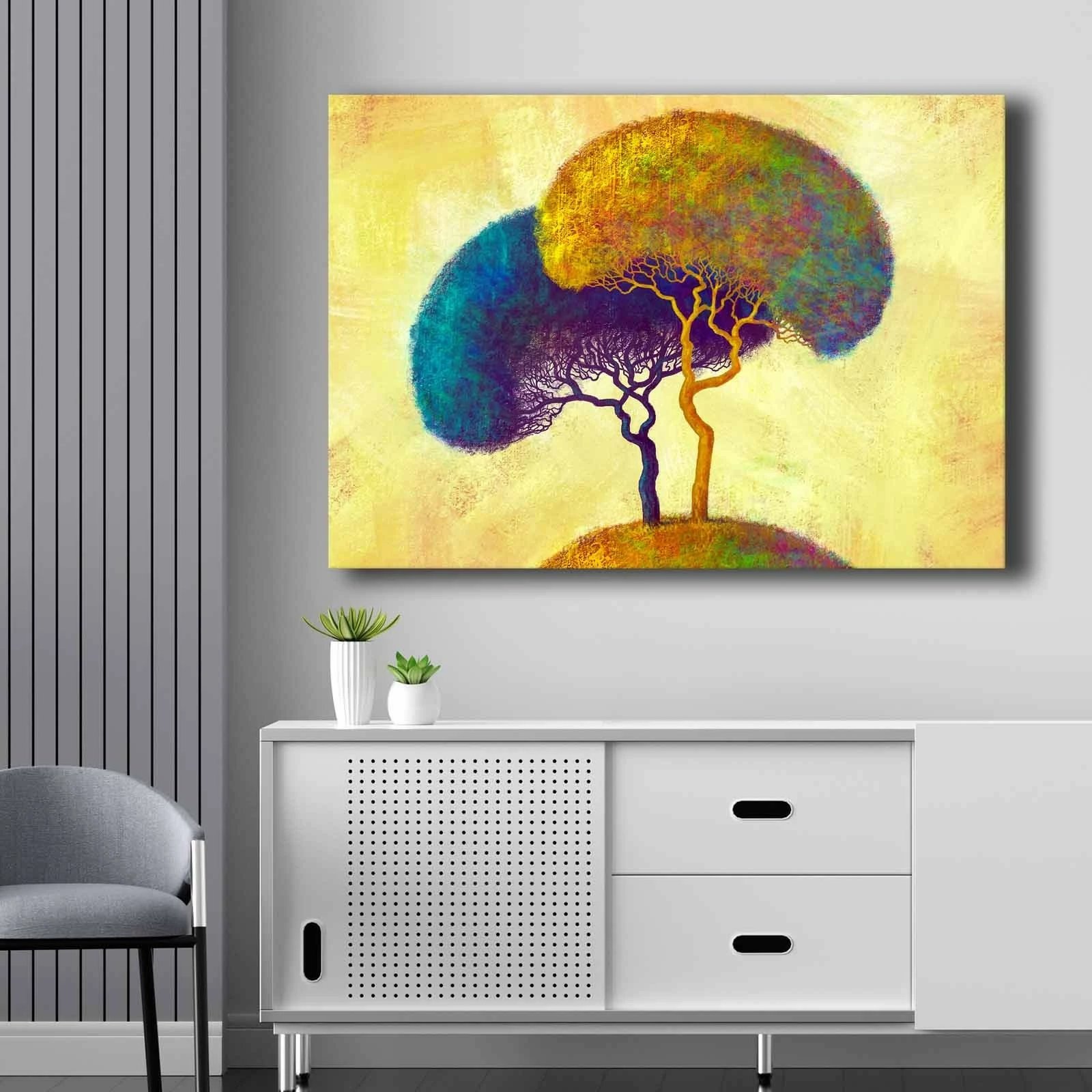 Pikturë dekorative në kanavacë, shumëngjyrëshe, Wallity, 70100NISC-030, 70x100cm