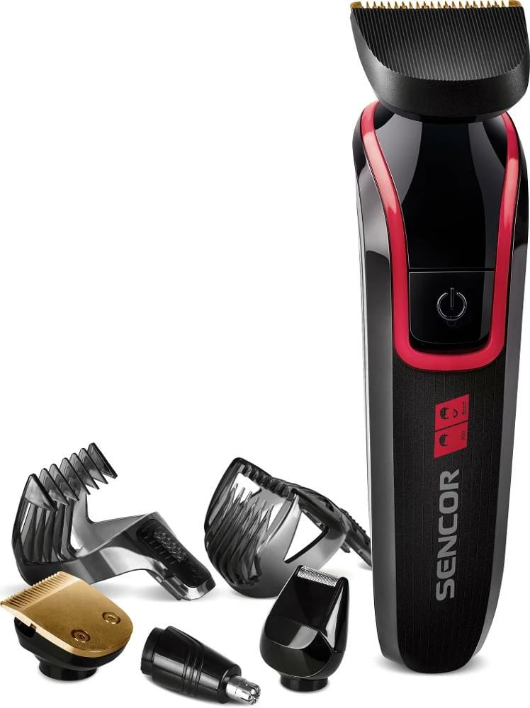 Makinë qethje për flokë Sencor SHP 6201RD, e kuqe / zezë