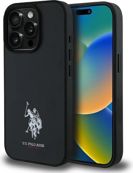 Mbështjellës U.S. Polo Assn. USHCP15XPGEK për iPhone 15 Pro Max 6.7", lëkurë ekologjike, e zezë Mbështjellës U.S. Polo Assn. USHCP15XPGEK për iPhone 15 Pro Max 6.7", lëkurë ekologjike, e zezë