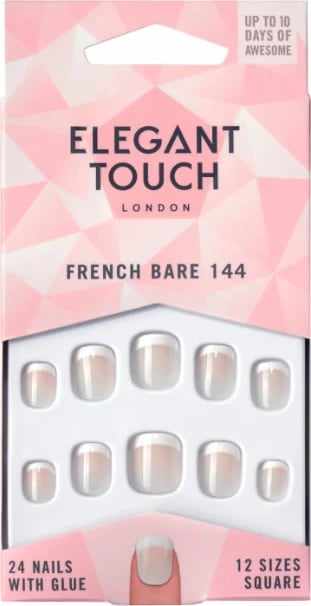 Thonj artificial Elegant Touch French Bare 144 XS unisex