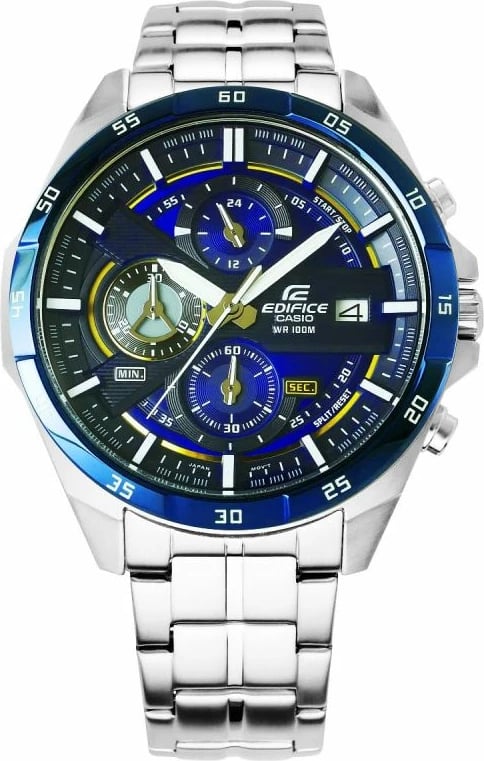Orë dore për meshkuj Casio, silver-blue