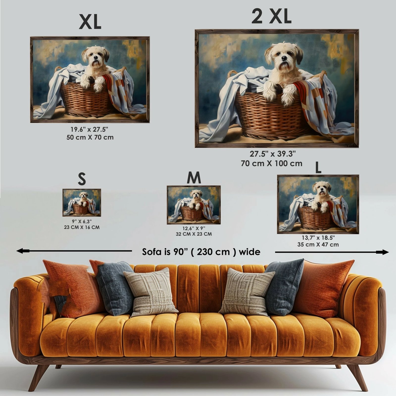 Pikturë dekorative me kornizë MDF, shumëngjyrëshe, Wallity, GE147-L