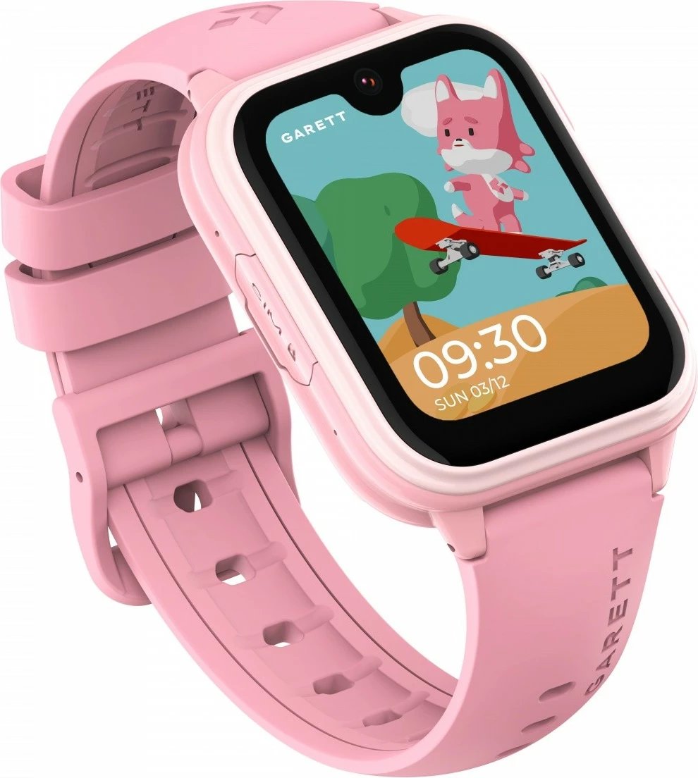 Smartwatch, Garett, Kids Vibe 4G, 1.77" AMOLED, 4G nanoSIM, IP67, 680 mAh, rozë