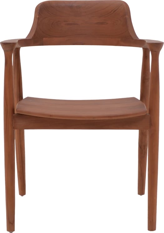 Karrige Jambene, ngjyrë arre, dru teak, 57x54x79cm