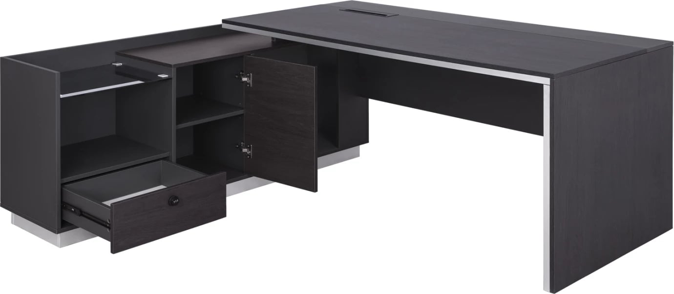 Zyrë profesionale me kënd të majtë, ngjyrë trëndafili, FH2112L, 200x160x76 cm