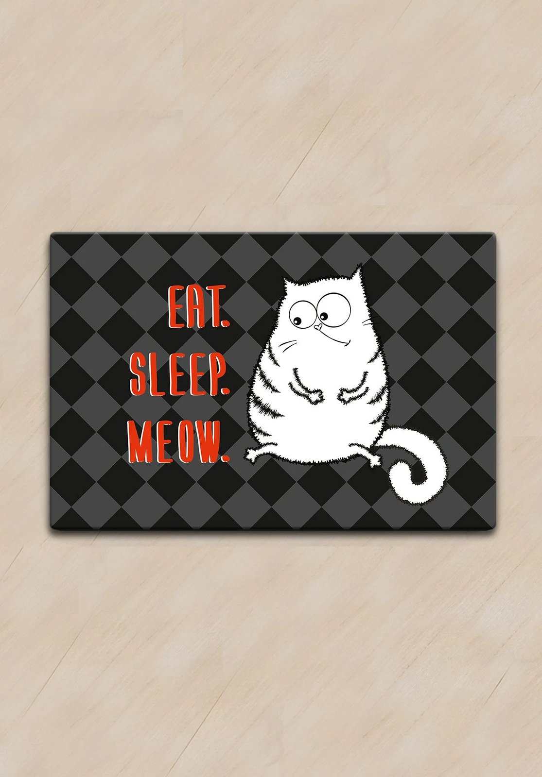 Tapet për rërë mace, Conceptum Hypnose, Eat Sleep Meow, shumëngjyrësh, 40x60cm