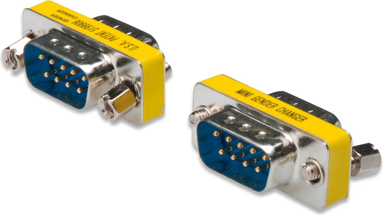 Adapter Digitus D-Sub9 mini gender changer, metal, mashkull-mashkull, argjend
