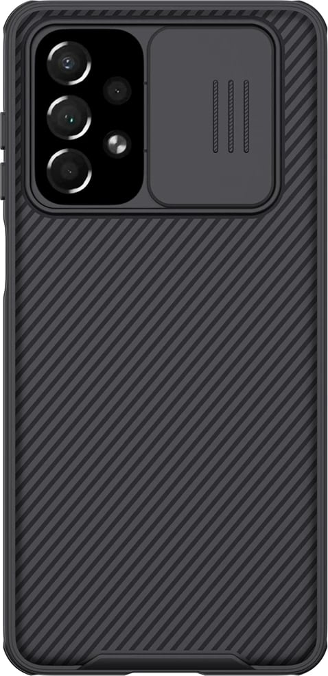 Mbështjellës Nillkin CamShield Pro për Samsung Galaxy A73, me mbulesë kamere, i zi