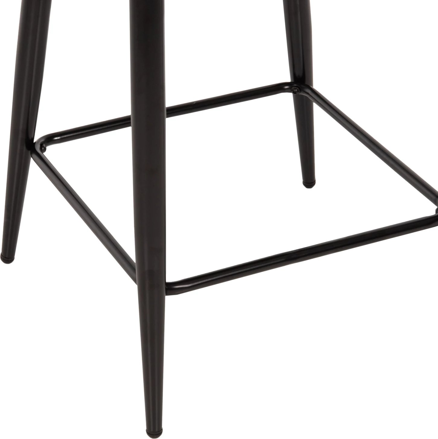 Karrige për bar, lartësi mesatare, FH8586.02, pëlhurë boucle ecru, këmbë metalike të zeza, 55x62x105H cm., set prej 2 copë