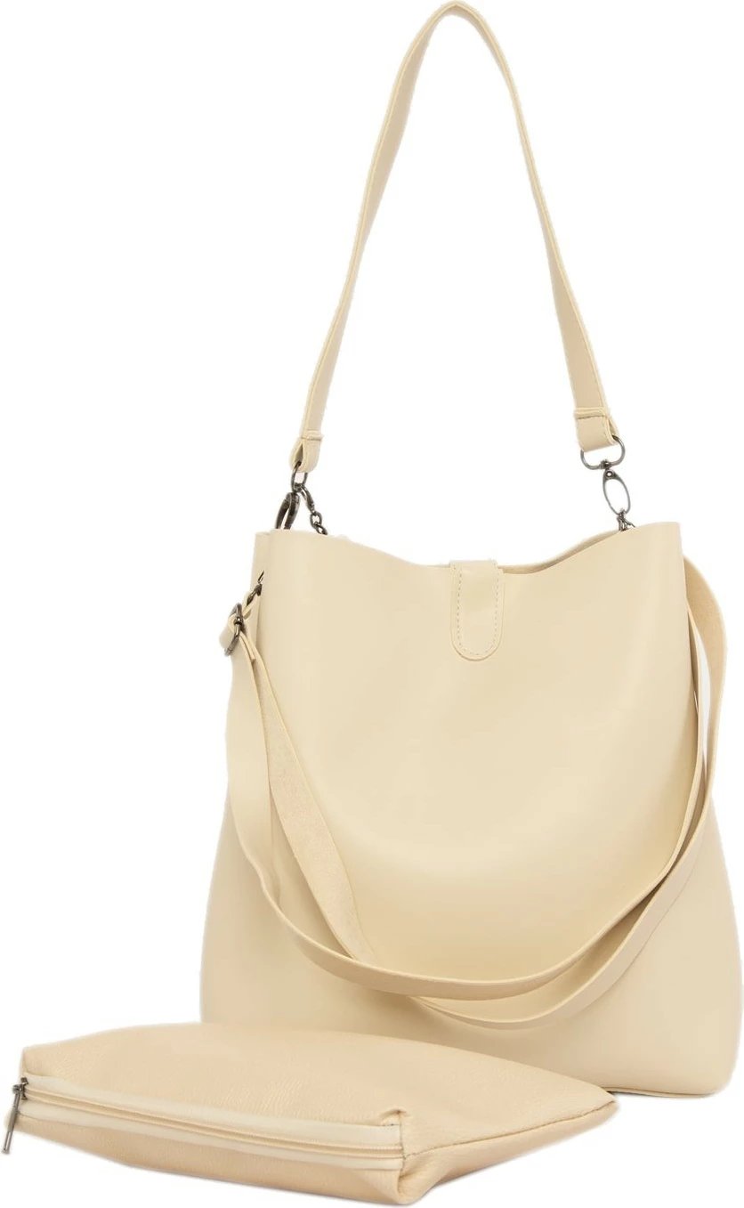 Çantë krahu Zoozie Bags, krem, 32x30x10cm