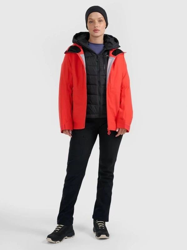 Jakne trekking për femra 4f, gri