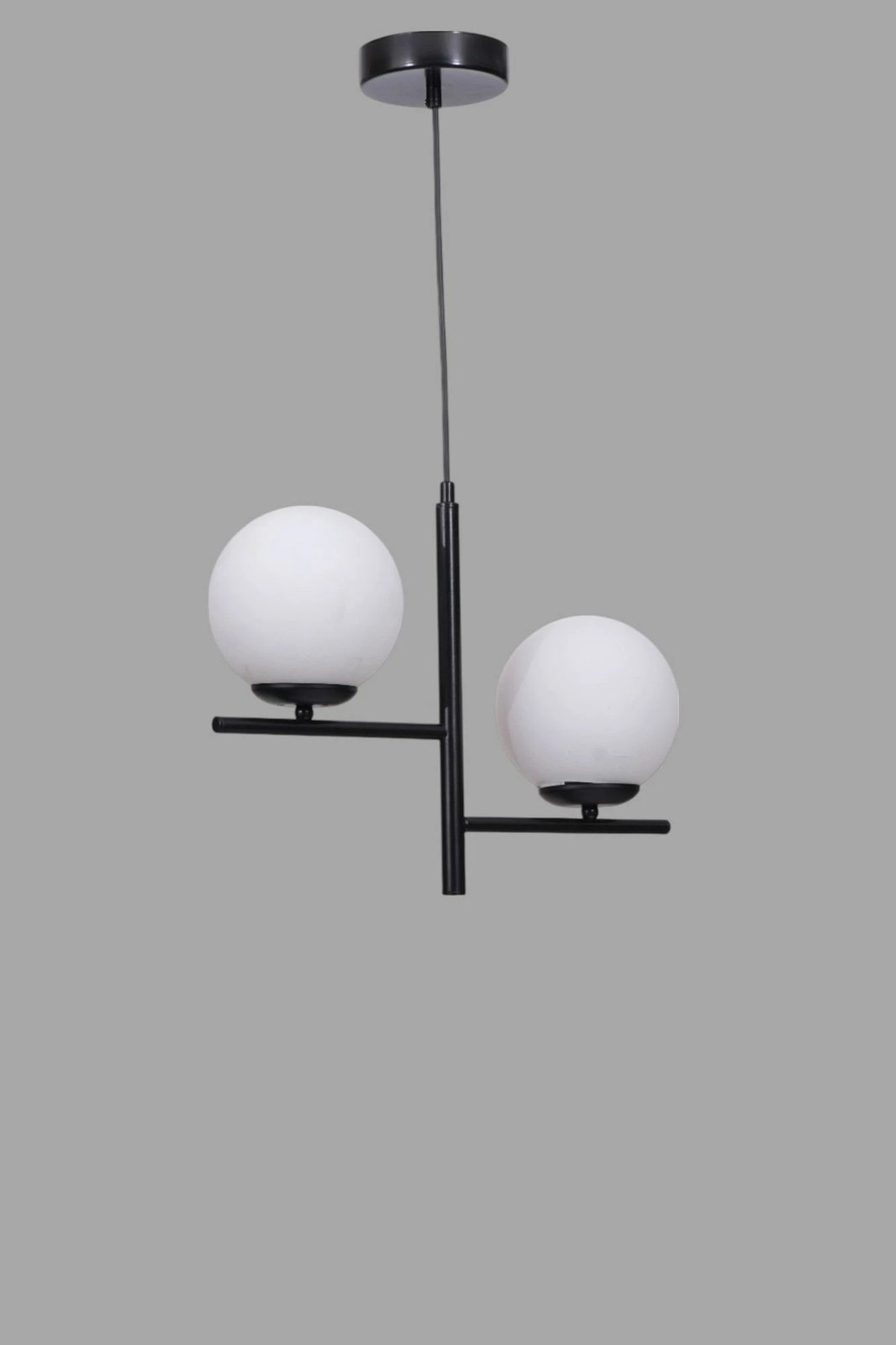 Llambë tavani Opviq, 9009-3, metal dhe xham, e bardhë dhe e zezë Llambë tavani Opviq, 9009-3, metal dhe xham, e bardhë dhe e zezë