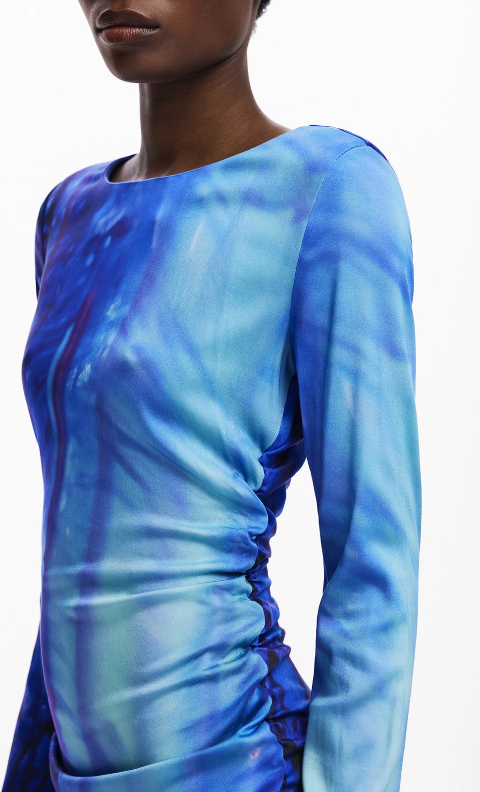 Fustan i gjatë DESIGUAL femra, blu