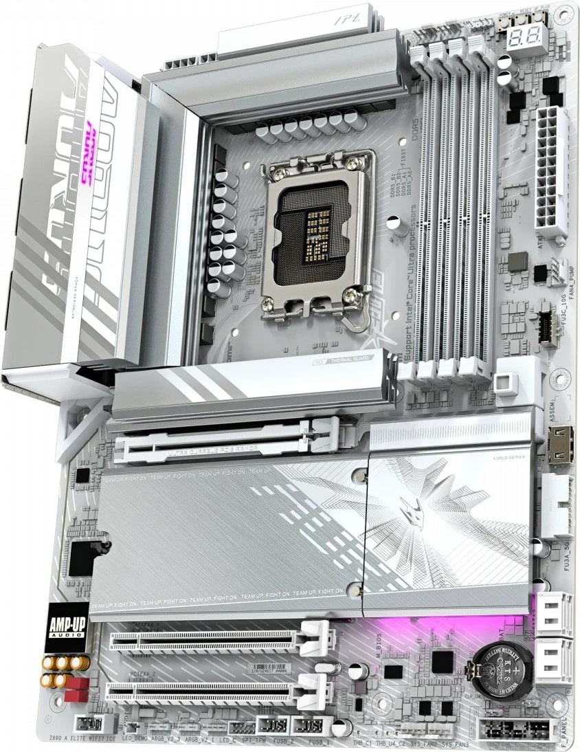 Pllakë amë Gigabyte Z890 A ELITE WF7 ICE, ATX, DDR5, Wi-Fi 7, e bardhë