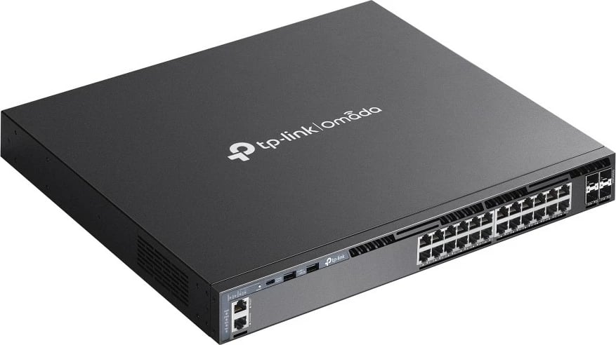 Switch TP-Link Omada 24-Port Gigabit Stackable L3, 4 10G Slots, Managed, Rack mounting
