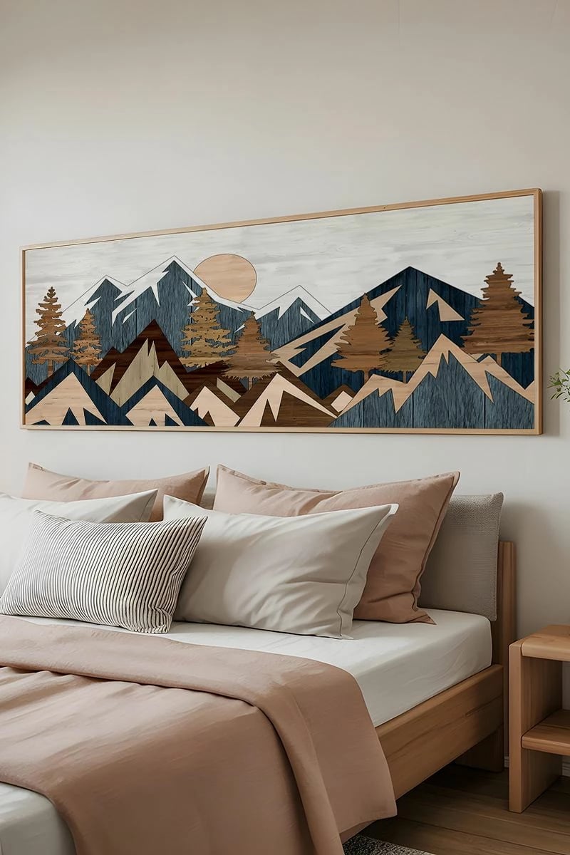 Pikturë dekorative me kornizë, Wallity, Artsmdfyty8-50120, shumëngjyrëshe, 50x120cm