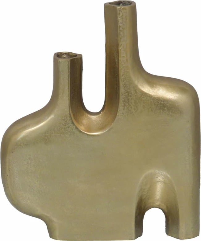 Vazo dekorative BRONTIE, alumin, ngjyrë ari, 30x7x36 cm