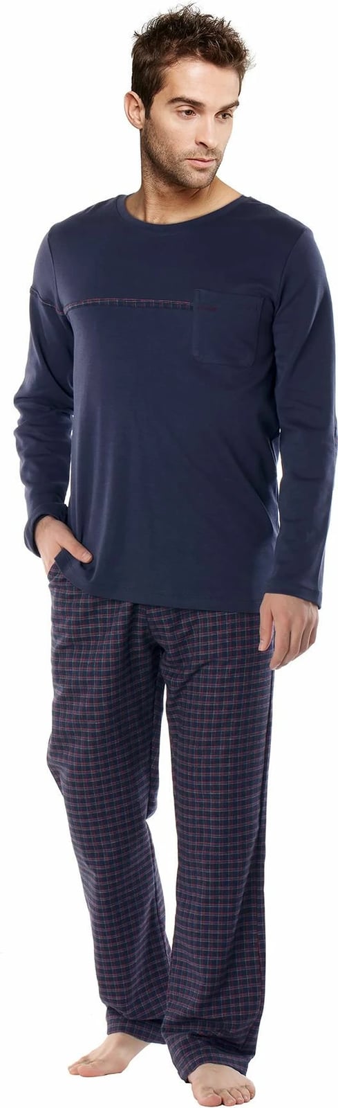 Set pizhamash për burra, Jumeon, 002-000468, ngjyrë e kaltër e errët