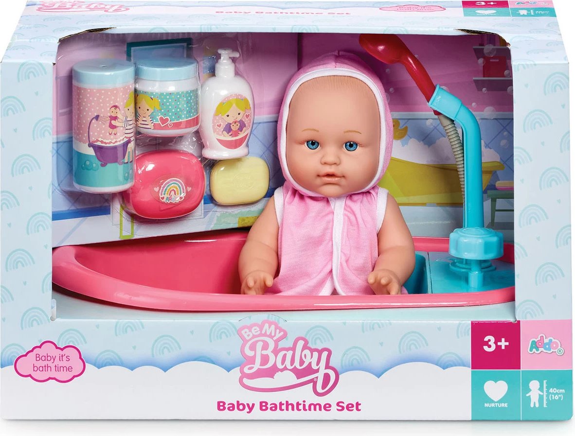 Be My Baby Doll and Bath Bathtime Playset