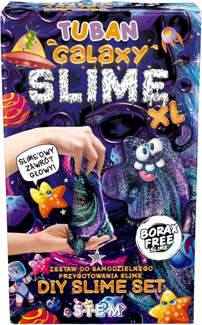 Set DIY slime Tuban Galaxy XL, shumëngjyrësh