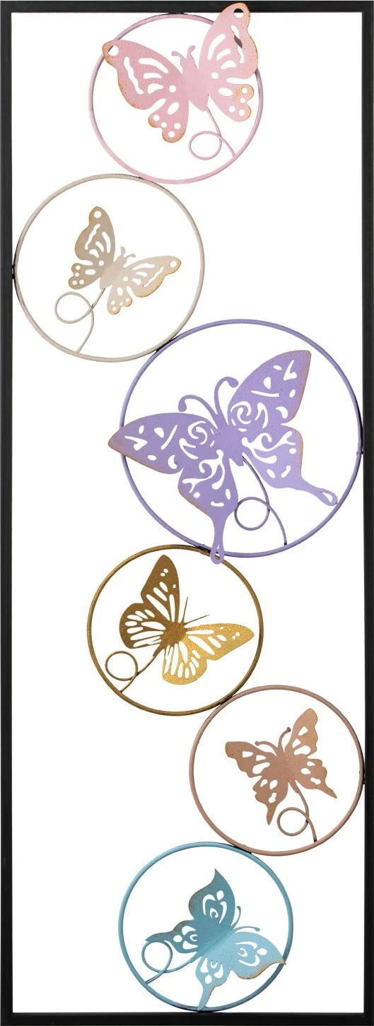 Aksesor dekorativ metalik për mur, Wallity, Dream, shumëngjyrësh