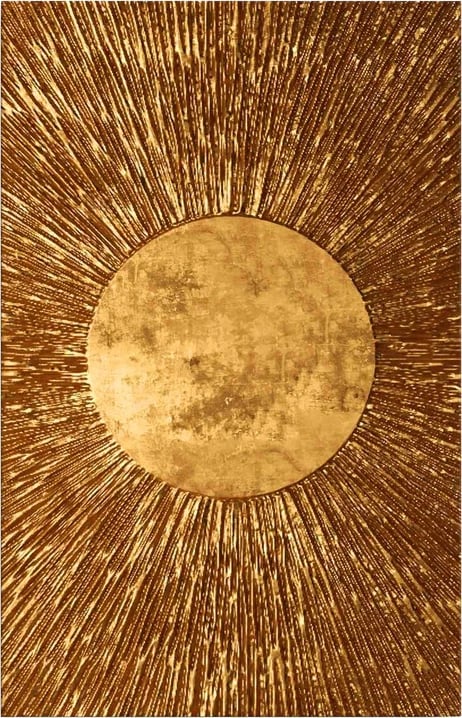 Pikturë kanavacë Liorbe, printim digjital, ngjyrë ari, 45x3x70cm