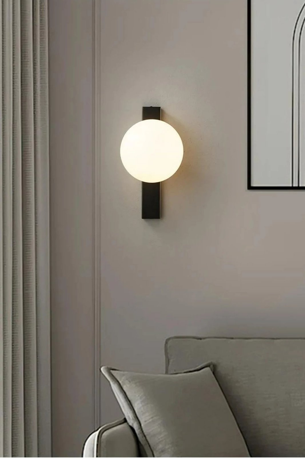 Llambë muri Opviq, 8879-1, ngjyrë e zezë