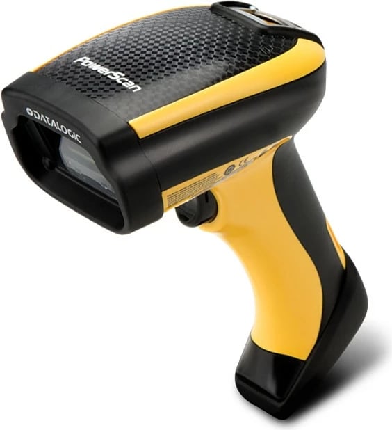Lexues barkodash Datalogic PowerScan PM9100, 1D, LED, i zi dhe i verdhë