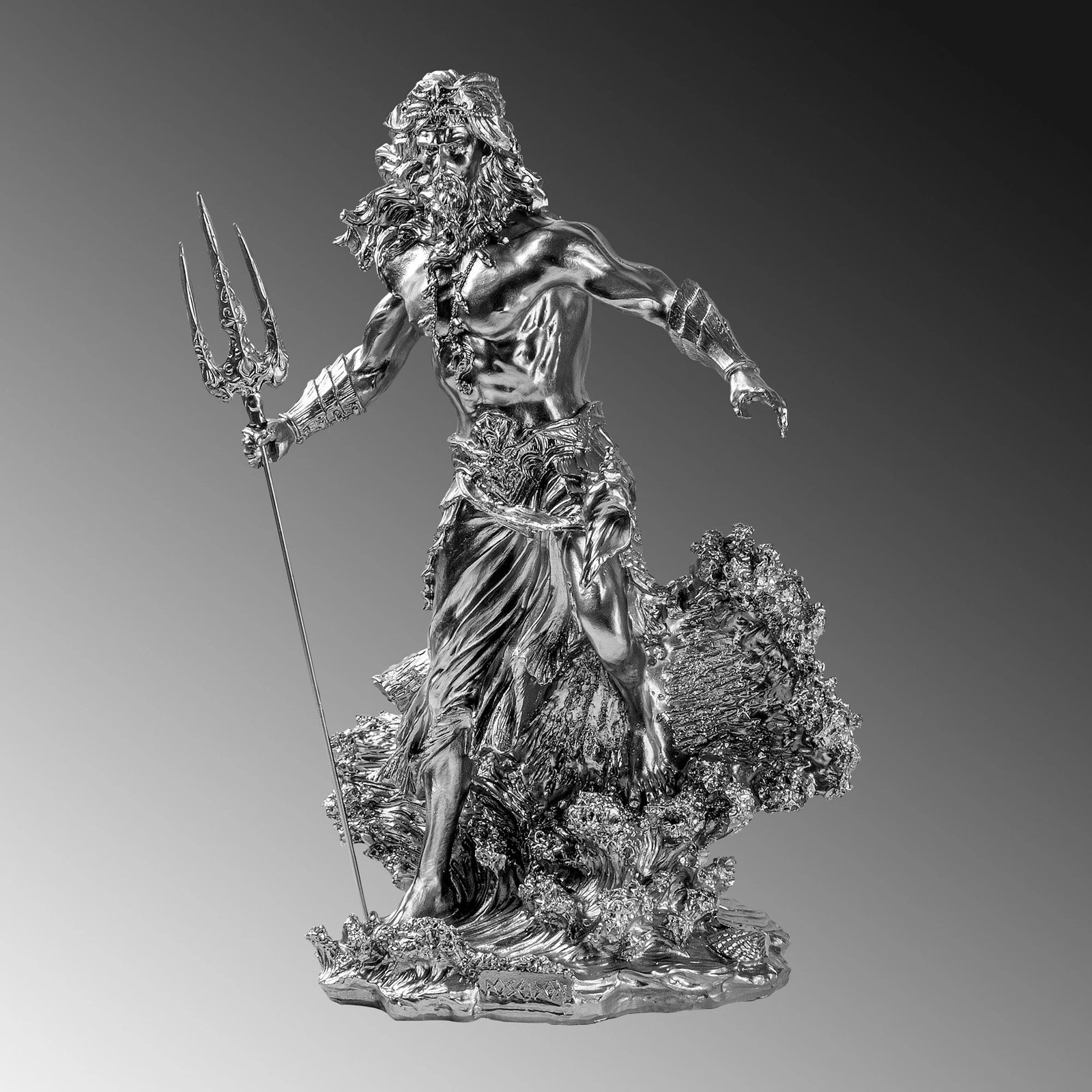 Objekt dekorativ Evila Originals, Yak-035-B, ngjyrë argjendi