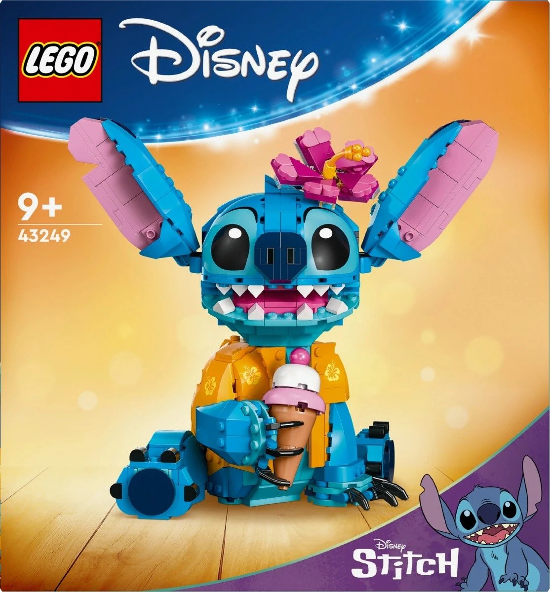 Set ndërtimi LEGO Disney Stitch 43249, 730 pjesë, për fëmijë dhe adhurues, Blu