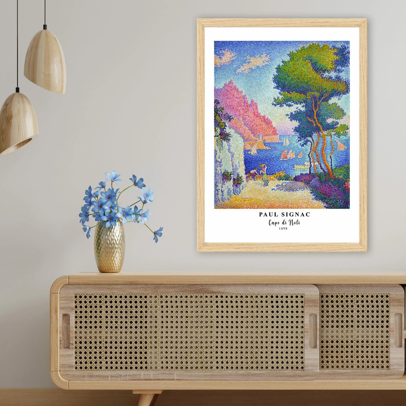 Pikturë dekorative me kornizë, shumëngjyrëshe, NC13258-3545