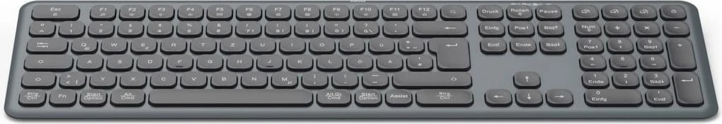 Tastierë wireless Hama WK-550, multi-device, QWERTY, USB & Bluetooth, e zezë/gri