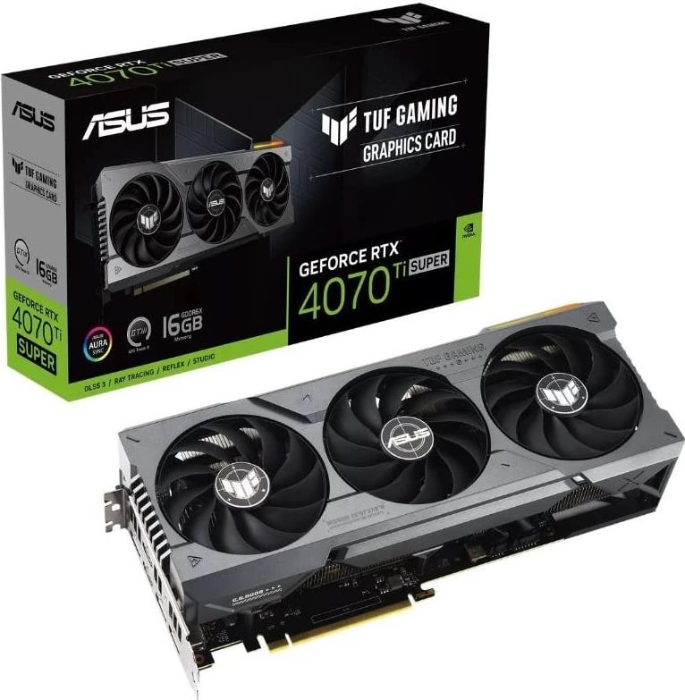Kartë Grafike ASUS GeForce RTX 4070 Ti SUPER TUF Gaming, 16GB