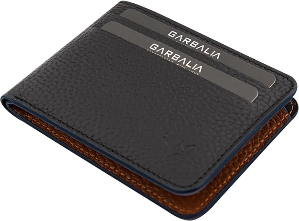 Portofol për burra, lëkurë origjinale, ngjyrë e zezë dhe kafe, Zoozie Bags Rainbow