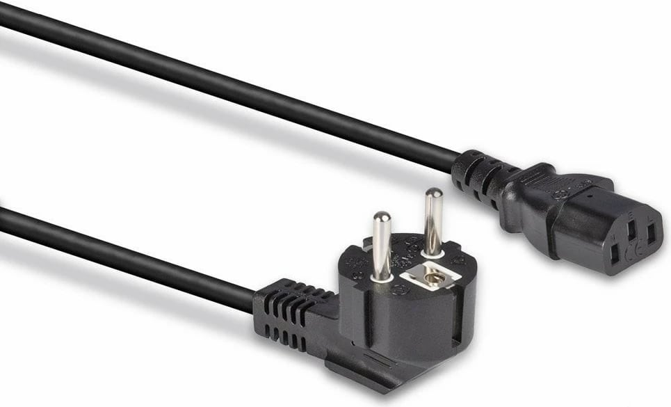 Kabllo rryme LINDY IEC-Netzkabel 3m Schuko-Winkelst. IEC320C13, e zezë