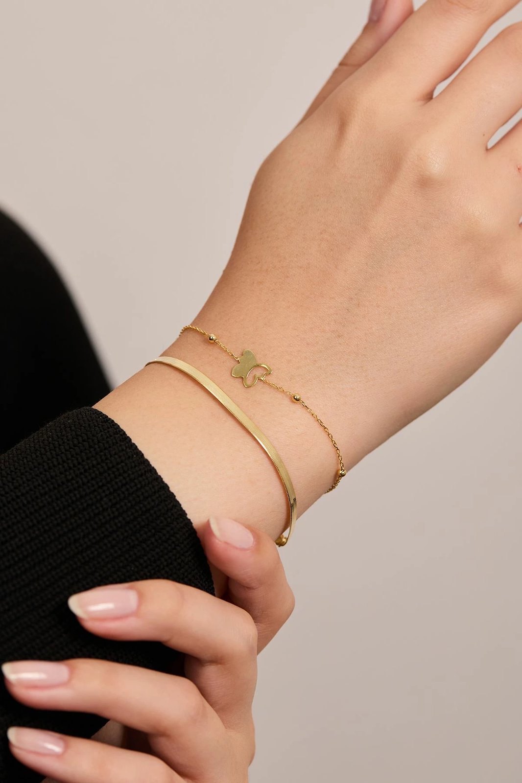 Byzylyk argjendi Elika Silver, ngjyrë ari, ELKSET80077A