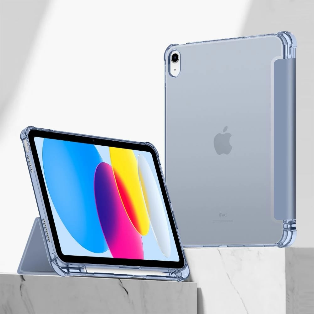 Mbështjellës Tech-Protect SC Pen Hybrid për iPad 10 (2022), Transparent/Kaltër