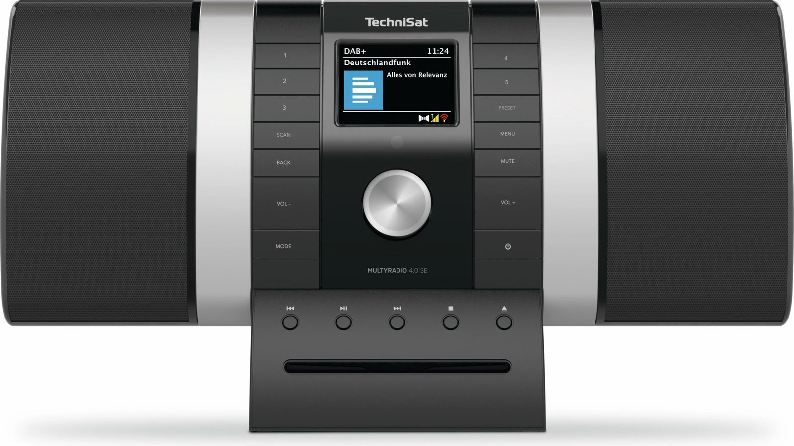Radio TechniSat Multyradio 4.0 SE, multifunksionale, e zezë/argjendtë