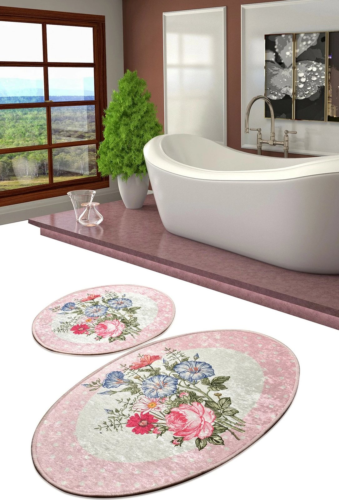 Set tapetesh për banjo, 2 copë, Mijölnir, Coco Djt, shumëngjyrëshe