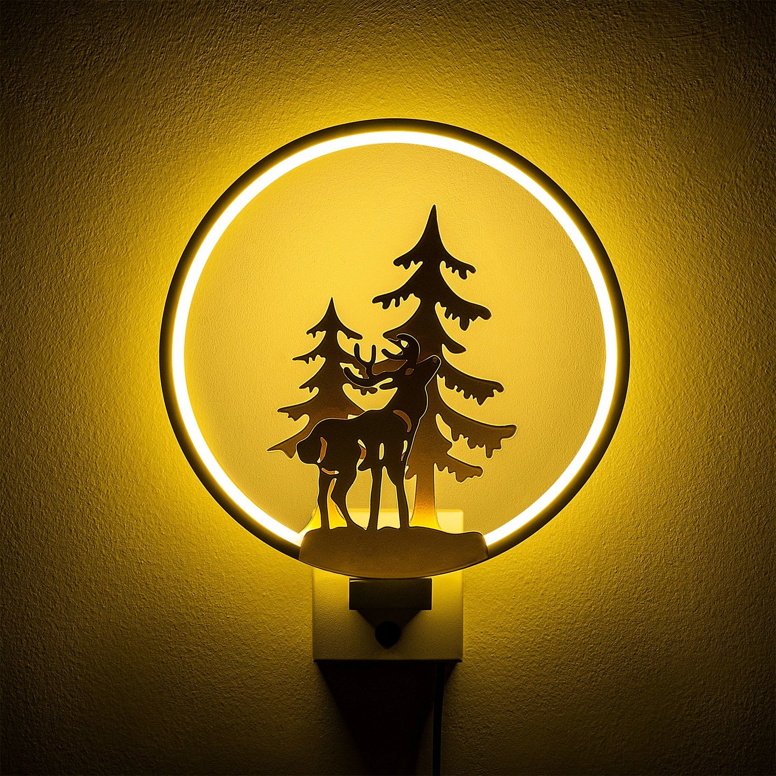 Llambë muri Opviq, XMAS32, e bardhë dhe ari