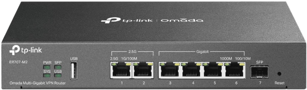 Ruter TP-Link ER707-M2 multi-gigabit 2.5G, 4x Gigabit, SFP, USB, i zi