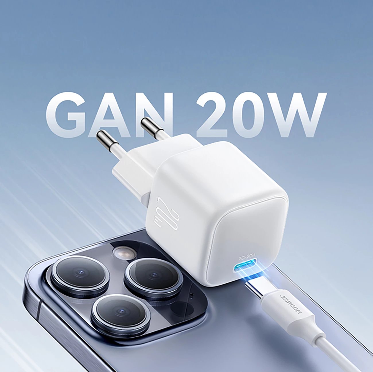 Karikues muri Joyroom JR-TCG08, GaN, 20W, USB-C, i bardhë Karikues muri Joyroom JR-TCG08, GaN, 20W, USB-C, i bardhë